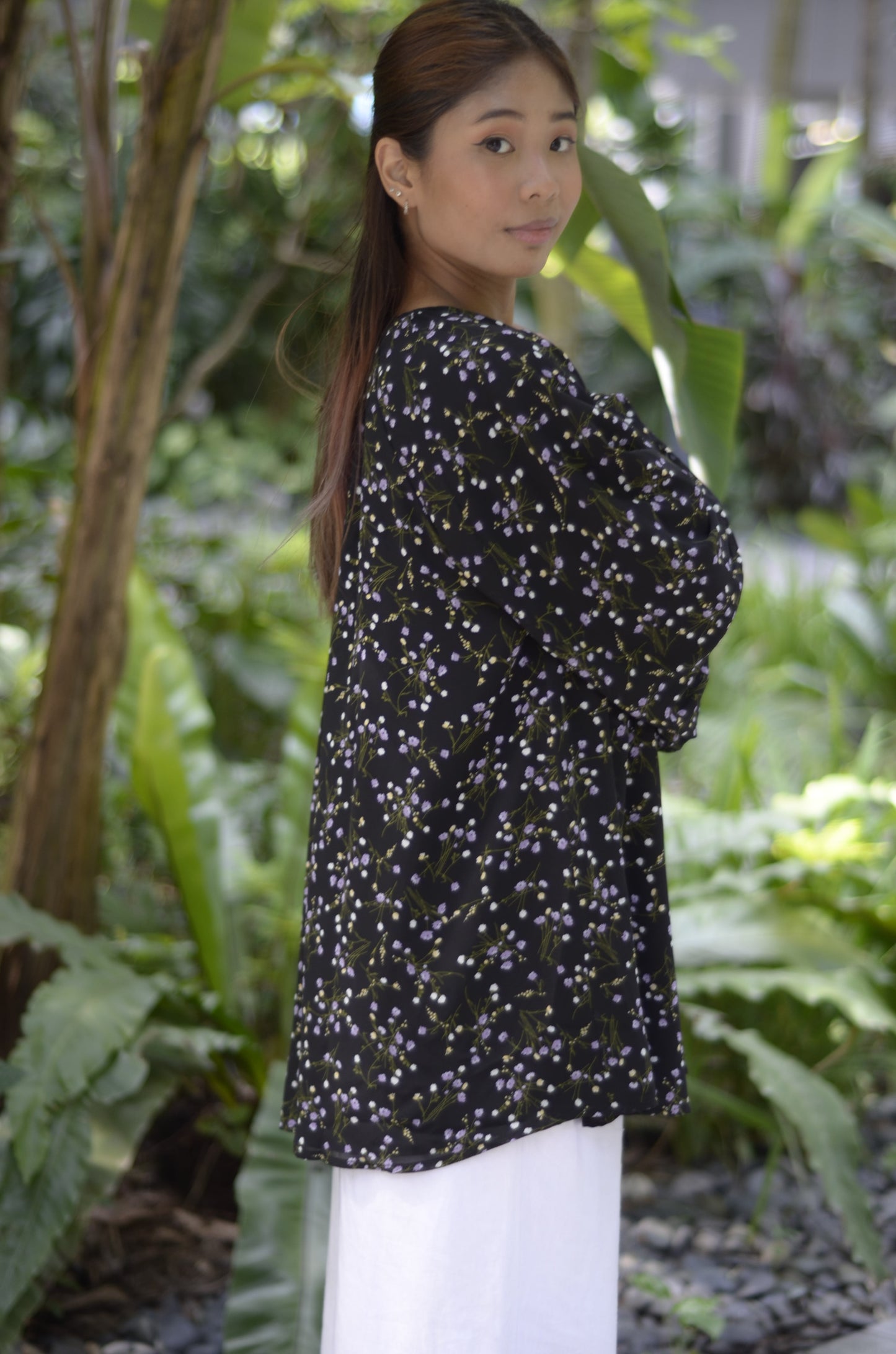 Modest Floral Blouse