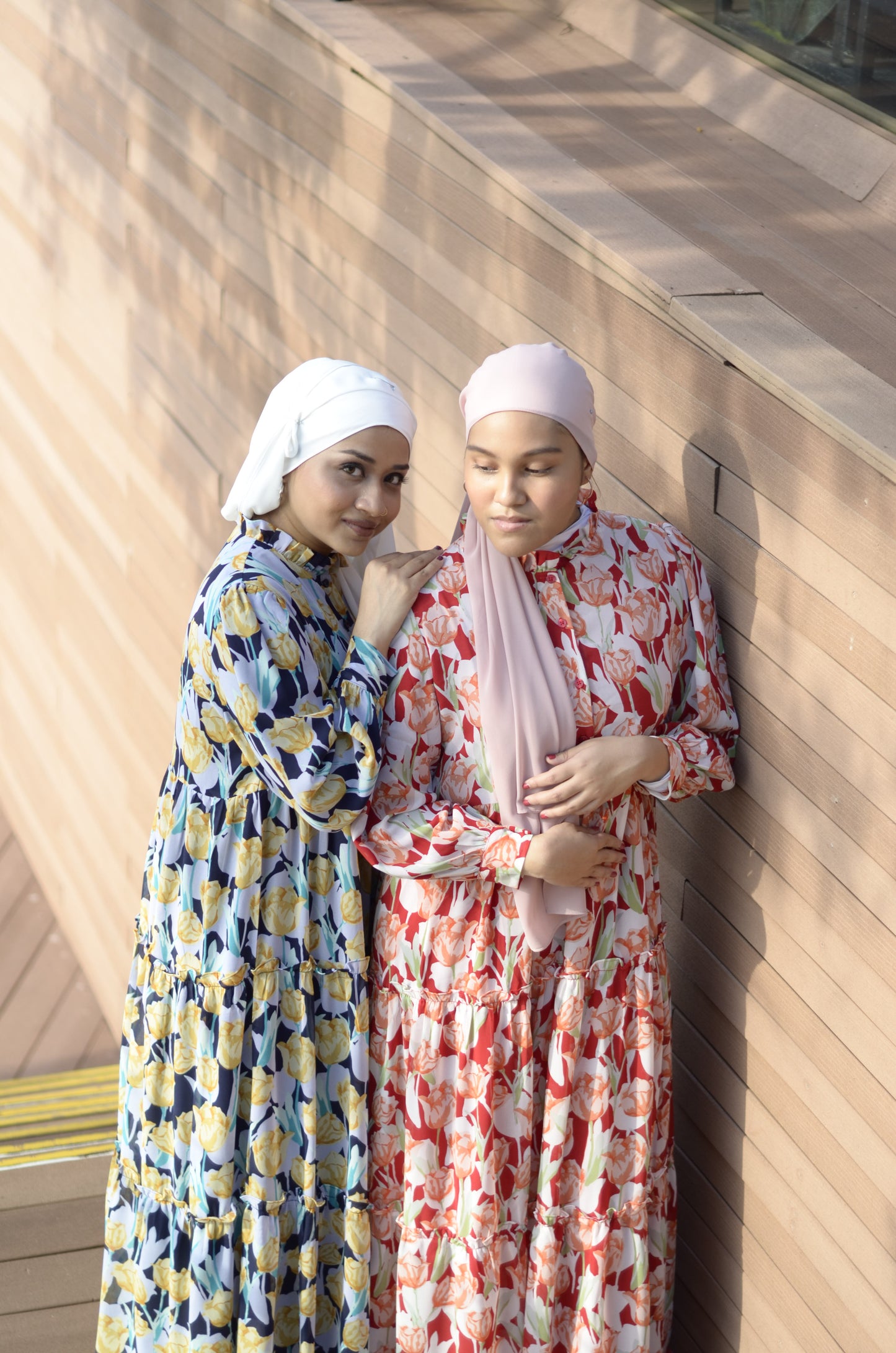 Floral chiffon dresses