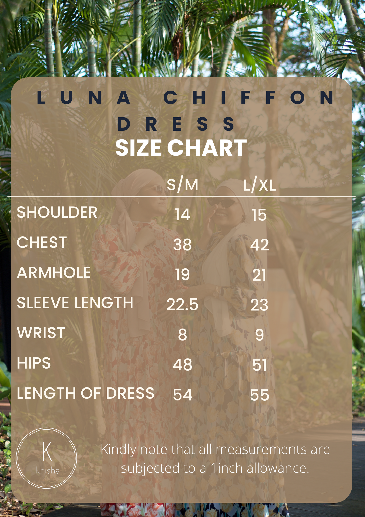 LUNA Chiffon Maxi Dress